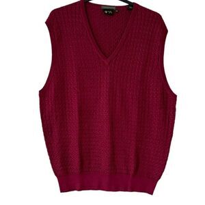 Bobby Jones Golf Sweater Vest Pure Peruvian Pima Cotton Cable knit Size XXL